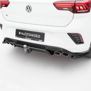 Maxton osrednji zadnji splitter (z navpičnimi palicami) za Volkswagen T-Roc R Mk1
