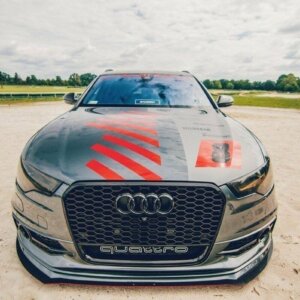 Maxton sprednji racing splitter za Audi A6 C7 S-Line (2 splitterja = 1 komplet)
