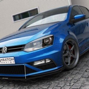 Maxton sprednji racing splitter (s krilci) za Volkswagen Polo GTI Mk5 Facelift