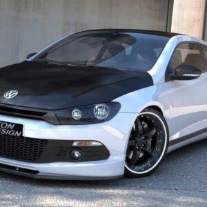 Maxton sprednji splitter za VW SCIROCCO R-LINE