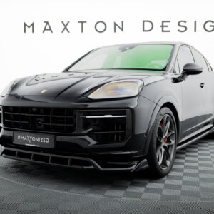 Maxton sprednji splitter za Porsche Cayenne Sport Design / Turbo SUV / Coupe Mk3 Facelift