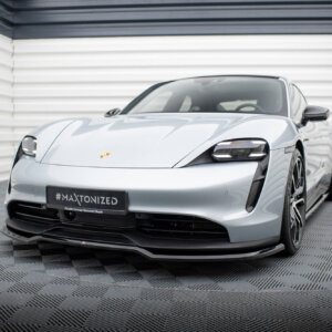 Maxton sprednji splitter za Porsche Taycan / Taycan 4 / Taycan 4S / Taycan GTS Mk1