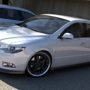 Maxton sprednji splitter za Skoda Superb Mk2