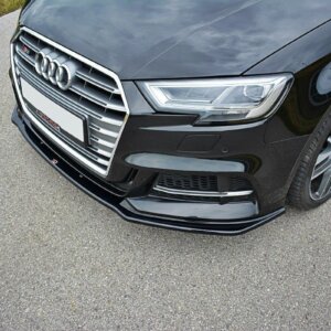 Maxton sprednji splitter V.1 za Audi S3 / A3 S-Line Hatchback / Sportback 8V Facelift
