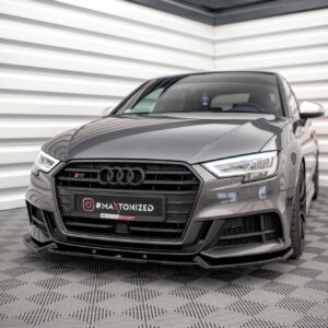 Maxton sprednji splitter V.1 za Audi S3 / A3 S-Line Sportback 8V Facelift