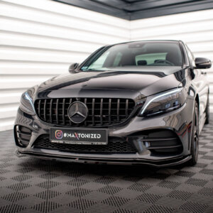 Maxton sprednji splitter V.1 za Mercedes-Benz C AMG Line Sedan / Coupe / Estate W205 / C205 / S205 Facelift