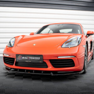 Maxton sprednji splitter V.1 za Porsche 718 Cayman 982c