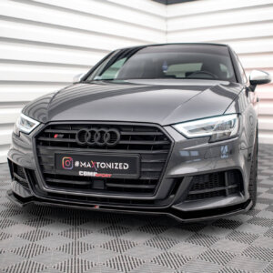 Maxton sprednji splitter V.2 za Audi S3 / A3 S-Line Sportback 8V Facelift