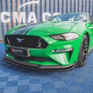 Maxton sprednji splitter V.2 + Flaps za Ford Mustang GT Mk6 Facelift