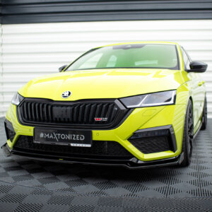 Maxton sprednji splitter V.2 + Flaps za Skoda Octavia RS Mk4