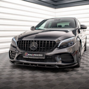 Maxton sprednji splitter V.2 za Mercedes-Benz C AMG Line Sedan / Coupe / Estate W205 / C205 / S205 Facelift