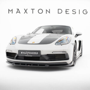 Maxton sprednji splitter V.2 za Porsche 718 Cayman GTS 982c