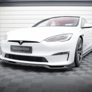 Maxton sprednji splitter V.2 za Tesla Model S Plaid Mk1 Facelift