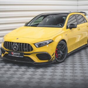 Maxton sprednji splitter V.3 + Flaps za Mercedes-AMG A 45 S Aero Pack W177