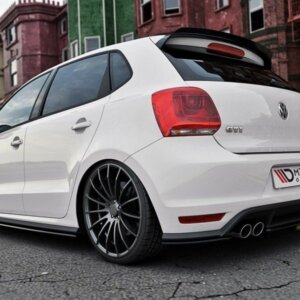 Maxton zadnji splitter (with a vertical bar) za Volkswagen Polo GTI Mk5 Facelift