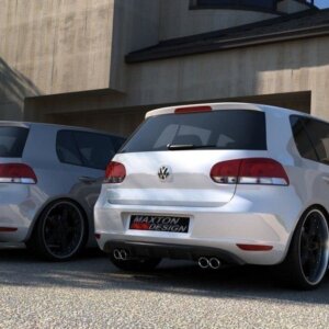 Maxton zadnji difuzor za VW GOLF VI WITH 2 EXHAUST HOLE