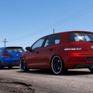 Maxton zadnji difuzor za VW Golf V R32 Look for VW Golf VI