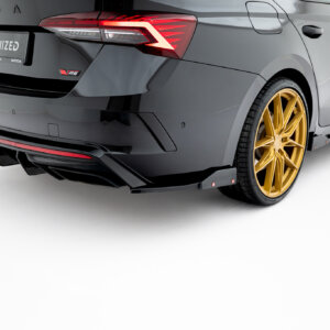 Maxton zadnji stranski difuzorji V.4 + Flaps za Skoda Octavia RS Combi / Liftback Mk4 / Mk4 Facelift