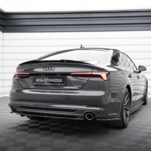 Maxton zadnji splitter za Audi A5 S-Line F5 Coupe / Sportback (z navpičnimi palicami)