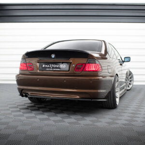 Maxton zadnji splitter za BMW 3 E46 MPACK COUPE (z vertikalnimi palicami)