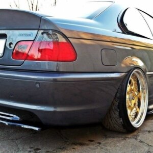 Maxton zadnji splitter za BMW 3 E46 MPACK COUPE (brez vertikalnih palic)