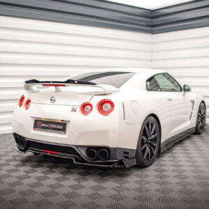 Maxton zadnji splitter + klapne za Nissan GTR R35 Facelift