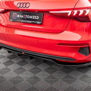 Maxton zadnji splitter (with vertical bars) za Audi A3 Sportback 8Y