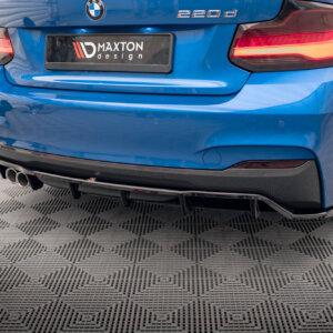 Maxton zadnji splitter (z navpičnimi palicami) za BMW 2 M-Pack F22