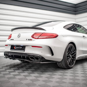Maxton zadnji splitter (z navpičnimi palicami) za Mercedes-AMG C 63AMG Coupe AMG Aero Pack C205 Facelift