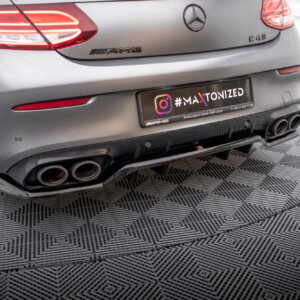 Maxton zadnji splitter (z navpičnimi palicami) za Mercedes-AMG C43 Coupe / Cabrio C205 Facelift / A205 Facelift