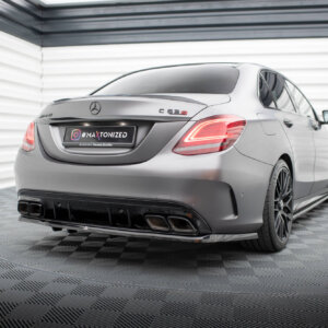 Maxton zadnji splitter (z navpičnimi palicami) za Mercedes-AMG C63 Sedan / Estate W205 Facelift