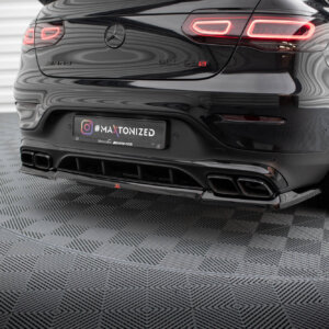 Maxton zadnji splitter (z navpičnimi palicami) za Mercedes-AMG GLC 63 Coupe C253 Facelift