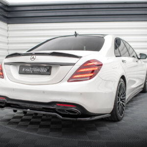 Maxton zadnji splitter (z navpičnimi palicami) za Mercedes-Benz S AMG-Line W222 Facelift