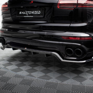 Maxton zadnji splitter (z navpičnimi palicami) za Porsche Cayenne Mk2 Facelift
