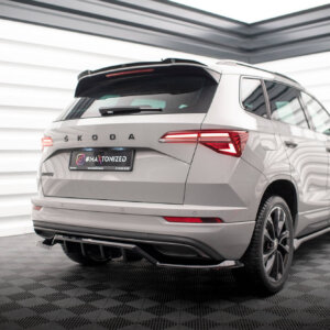 Maxton zadnji splitter (z navpičnimi palicami) za Skoda Karoq Sportline Mk1 Facelift