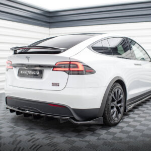 Maxton zadnji splitter (z navpičnimi palicami) za Tesla Model X Mk1 Facelift