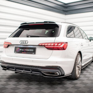 Maxton zadnji splitter (z navpičnimi palicami) V.1 za Audi A4 S-Line B9 Facelift