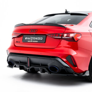 Maxton zadnji splitter (z vertikalnimi palicami) V.2 za Audi RS3 Sedan 8Y Facelift