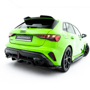 Maxton zadnji splitter (z vertikalnimi palicami) V.2 za Audi RS3 Sportback 8Y Facelift