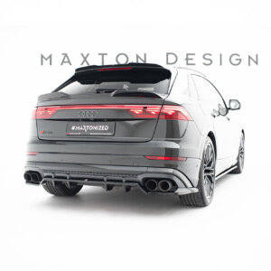 Maxton zadnji splitter (z vertikalnimi palicami) V.2 za Audi SQ8 / Q8 S-Line Mk1 Facelift