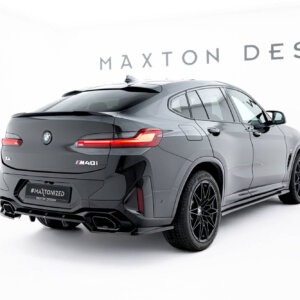 Maxton zadnji splitter (z vertikalnimi palicami) V.2 za BMW X4 M-Pack G02 Facelift