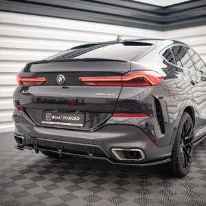 Maxton zadnji splitter (z vertikalnimi palicami) V.2 za BMW X6 M-Pack G06