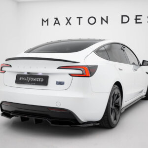 Maxton zadnji splitter (z vertikalnimi palicami) V.2 za Tesla Model 3 Performance Mk1 Facelift