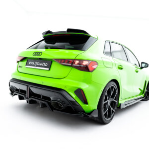 Maxton zadnji splitter (z vertikalnimi palicami) V.3 za Audi RS3 Sportback 8Y Facelift