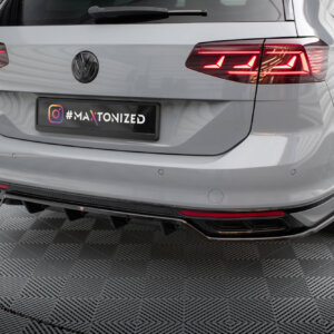 Maxton zadnji splitter (z vertikalnimi palicami) za Volkswagen Passat R-Line B8 Facelift