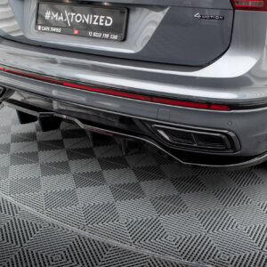 Maxton zadnji splitter (z vertikalnimi palicami) za Volkswagen Tiguan Allspace R-Line Mk2 Facelift