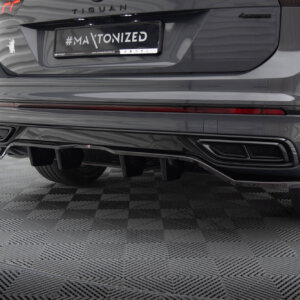 Maxton zadnji splitter (z vertikalnimi palicami) za Volkswagen Tiguan R-Line Mk2 Facelift