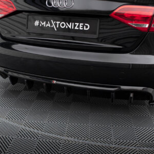 Maxton zadnji difuzor za Audi A4 B8 (Single side dual exhaust version)