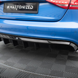 Maxton zadnji difuzor za Audi A4 S-Line Sedan / Avant B8 (Version with dual exhaust tips on one side)