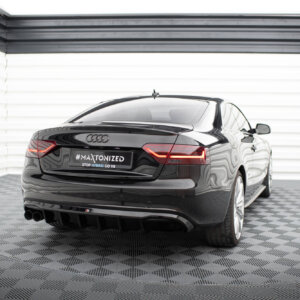 Maxton zadnji difuzor za Audi A5 Coupe / Cabrio S-Line 8T (Single side dual exhaust version)